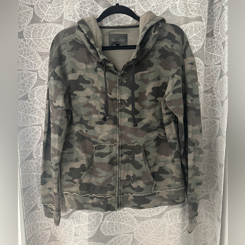 Sanctuary camouflage Zip Hoodie